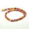 Natural Fire Agate Bead Strands G-F343-02-8mm-05-4