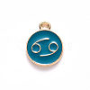 Alloy Enamel Pendants ENAM-S124-01B-05D-2