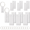 BENECREAT DIY Stamping Blank Tag Keychain Making Kit DIY-BC0009-42-1