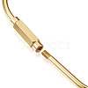  Unisex Pure Handmade Brass Key Rings & Screw Carabiner Lock Charms KEYC-TA0003-06-7