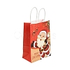 Christmas Paper Santa Claus Printed Tote Bags ABAG-P015-04B-3