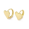 Rack Plating Brass Heart Hoop Earrings for Women EJEW-I277-03G-1