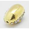 Metal Alloy Rhinestones Beads X-ALRI-B062-1-2
