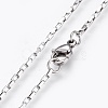 304 Stainless Steel Box Chain Necklaces NJEW-F248-22A-P-2