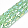 Electroplate Glass Beads Strands EGLA-N002-25-E01-1