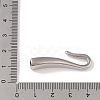 Non-Tarnish 304 Stainless Steel Hook Clasps STAS-C109-23P-03-3