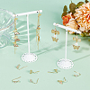 SUNNYCLUE 30Pcs 3 Style Brass Micro Clear Cubic Zirconia Earring Hooks FIND-SC0008-30-4
