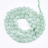 Natural Myanmar Jade/Burmese Jade Beads Strands G-T108-48-2