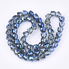 Electroplated Glass Beads X-EGLA-T016-01-B01-2