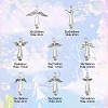 40Pcs 8 Styles Acrylic Imitation Pearl & Alloy Charms PALLOY-CJ0002-67-2