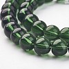 Round Transparent  Glass Beads Strands X-GR8mm18Y-2