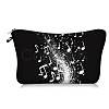 Musical Notes Pattern Polyester Cosmetic Bag PW-WG2F49C-03-1