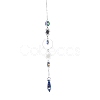 AB Color Plated Crystal Bullet Big Pendant Decorations HJEW-G019-03C-2