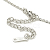 304 Stainless Steel Cable Chain Necklaces NJEW-H040-16P-3