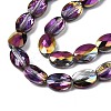 Electroplate Glass Beads Strands EGLA-N002-07-5