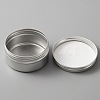 Aluminium Shallow Round Candle Tins AJEW-WH0312-59B-2