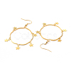 Star Brass Link Bracelets & Dangle Earrings Jewelry Sets SJEW-JS01090-7