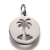 316L Surgical Stainless Steel Pendants STAS-P258-01P-2