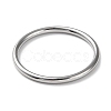 304 Stainless Steel Simple Plain Band Finger Ring for Women Men RJEW-F152-01G-P-2