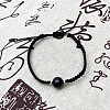 Natural Obsidian Braided Bead Bracelets HT5213-2-1