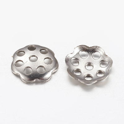 Tarnish Resistant 304 Stainless Steel Bead Caps X-STAS-I009-03-1