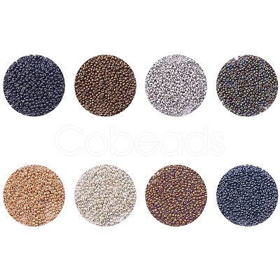 Grade A Round Glass Seed Beads SEED-PH0011-01-1