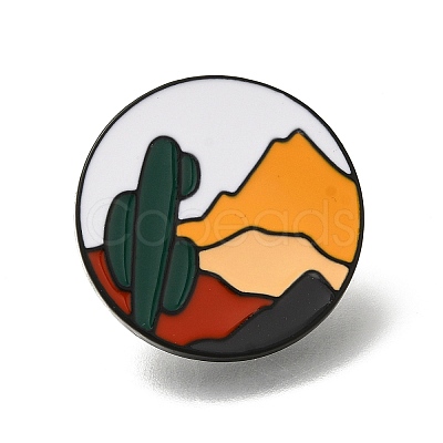 Mountain Scenery Series Enamel Pins JEWB-Z030-04G-1