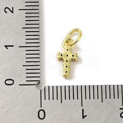 Brass Micro Pave Cubic Zirconia Charms KK-M283-20H-02-1