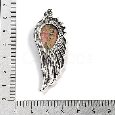 Natural Unakite Big Pendants G-G112-02AS-12-1