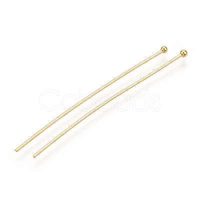 Brass Ball Head Pins KK-G331-10-0.8x50-1