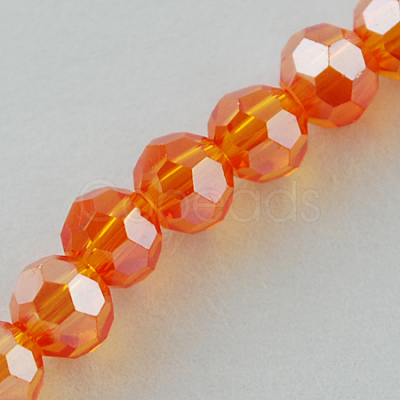 Electroplate Glass Bead Strands EGLA-R015-4mm-28-1