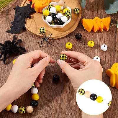 200Pcs Wooden Round Beads sgDIY-SZ0003-33A-1