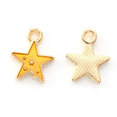 Alloy Enamel Charms X-ENAM-S121-028C-1