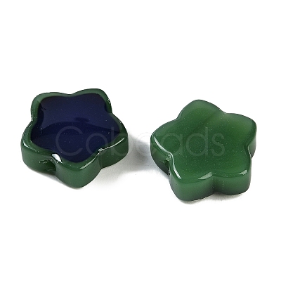 Two Tone Glass Beads GLAA-Z007-06C-1