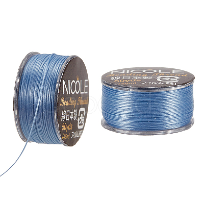 Nylon Beading Thread NWIR-WH0005-10K-1