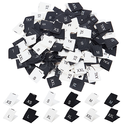 Gorgecraft 240Pcs 12 Style Clothing Size Labels FIND-GF0001-74-1