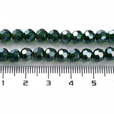 Electroplate Glass Bead Strands EGLA-R015-6mm-17-1