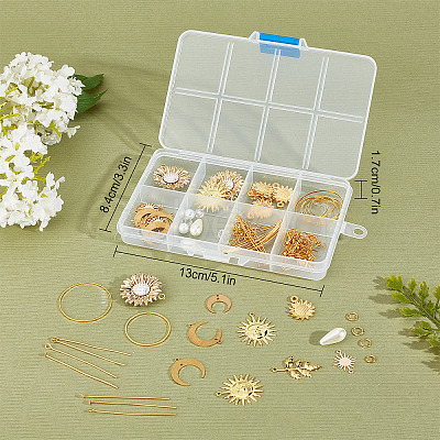 SUNNYCLUE DIY Sunflower Earring Making Kit DIY-SC0020-30-1