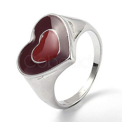 Alloy Enamel Finger Rings RJEW-H539-06D-P-1