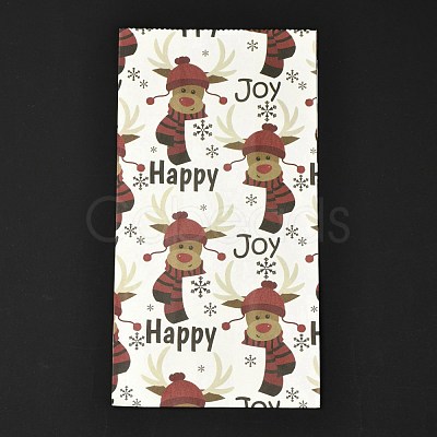 Christmas Theme Rectangle Paper Bags CARB-G006-01J-1