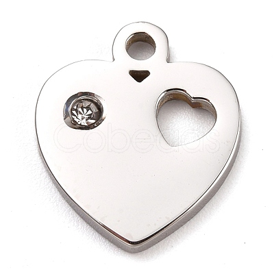 304 Stainless Steel Charms STAS-L245-001P-1