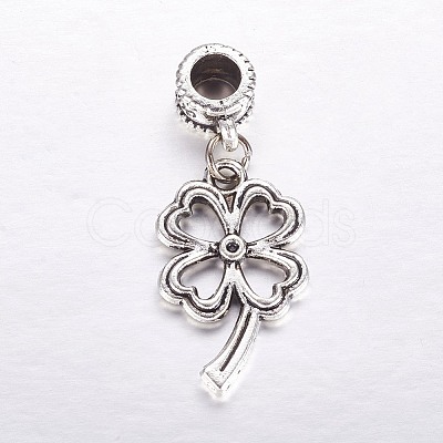 Tibetan Style Alloy European Dangle Charms X-MPDL-J041-06AS-1