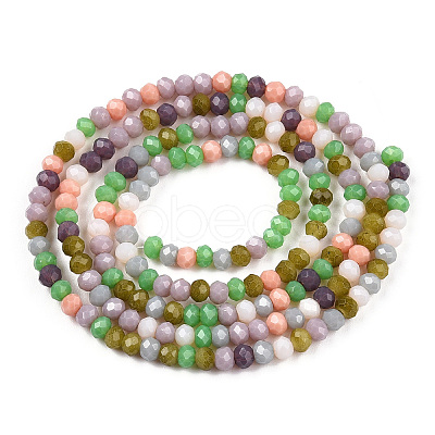 Opaque Glass Beads Strands GLAA-N041-005B-02-1