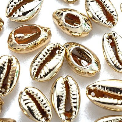 15Pcs UV Plated Freshwater Shell Pendants SHEL-FS0001-01-1