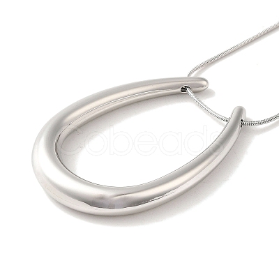 Non-Tarnish Vacuum Plating 304 Stainless Steel Snake Chain Necklaces NJEW-C045-06C-P-1