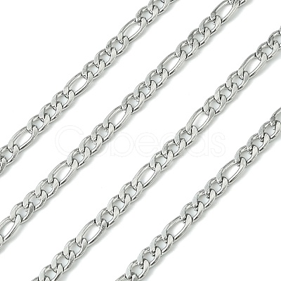 Tarnish Resistant 304 Stainless Steel Figaro Chains CHS-L015-17-1