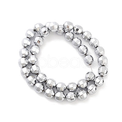 Electroplate Non-magnetic Synthetic Hematite Bead Strands G-F300-30-01-1