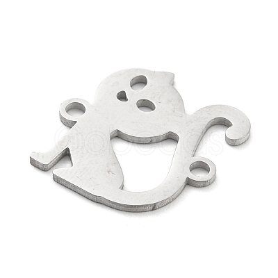 Non-Tarnish 304 Stainless Steel Hollow Connector Charms STAS-P332-05P-1