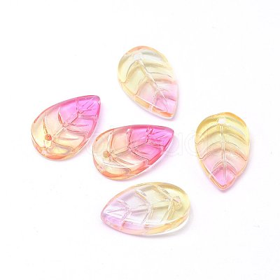 Transparent Glass Pendants GLAA-H016-08H-13-1