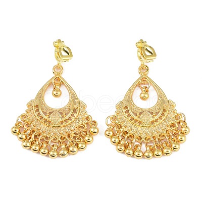 Bohemia Zinc Alloy Clip-on Earrings EJEW-C089-01A-G-1